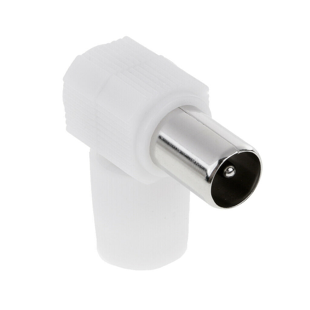 10 Pieces Right Angle RF Male Connector For Coaxial Cable TV Antenna