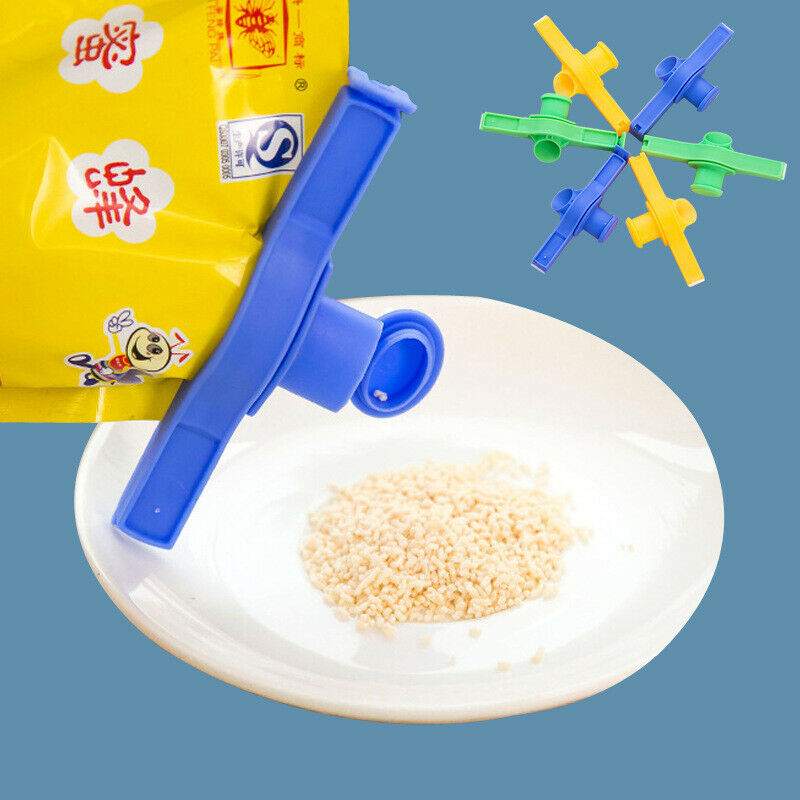 5PACK Kitchen Food Storage Sealing Bag Clips Snack Pour Sealer Clamps Crafts Kit