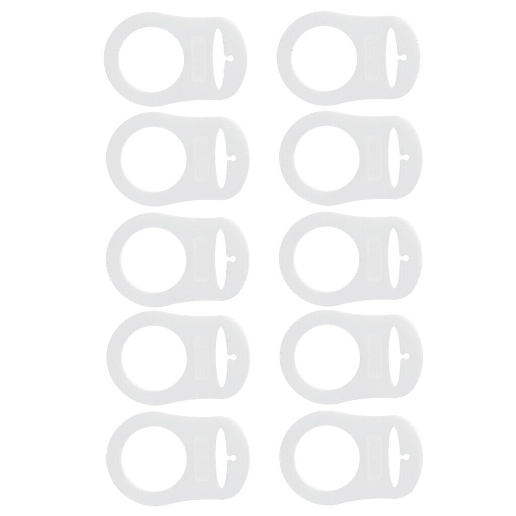 10 Soft And Luminous Silicone Baby Pacifier Clips, Rings of