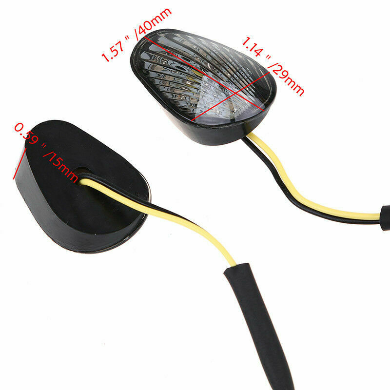 Plastic LED Turn Signal Lights Indicator Lamp For Yamaha YZF R1 YZFR6 YZF-R6S