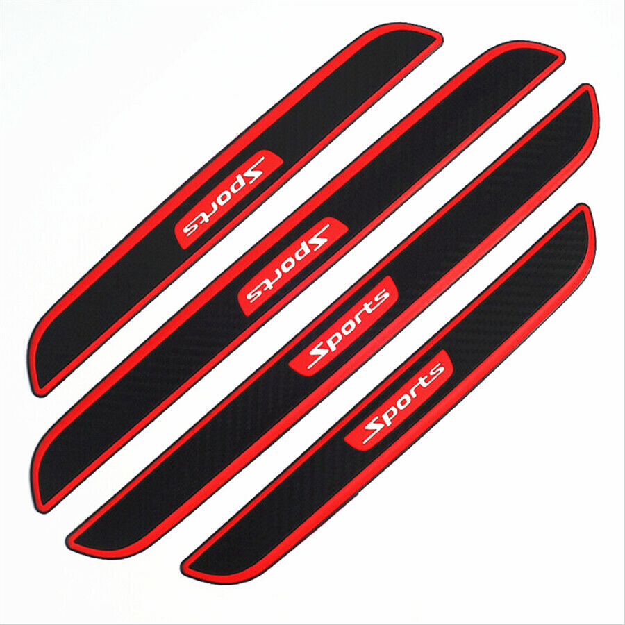 4Pcs Front+Rear Door Scuff Sill Cover Car Door Sill Panel Step Protector Strips
