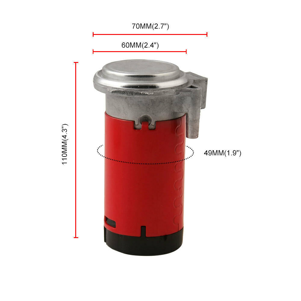 115dB 12V Dual Trumpet Air Horn Super Loud For Train Car Van Truck Boat Air Horn