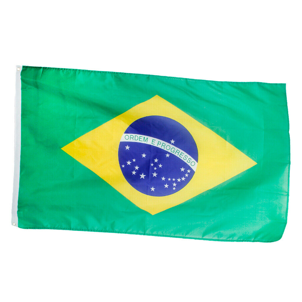 Large Brazil National Flag Brazilian Football Banner 150*90CM / 5*3FT Festival