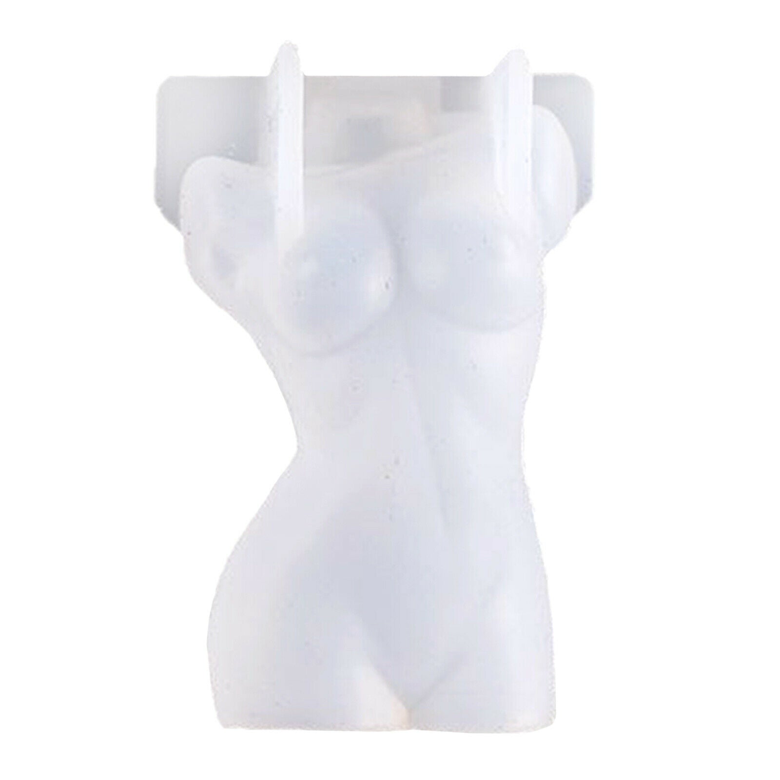 2x Silicone Candle Moulds Clear Women Men Soap Mould Homemade Arts Epoxy