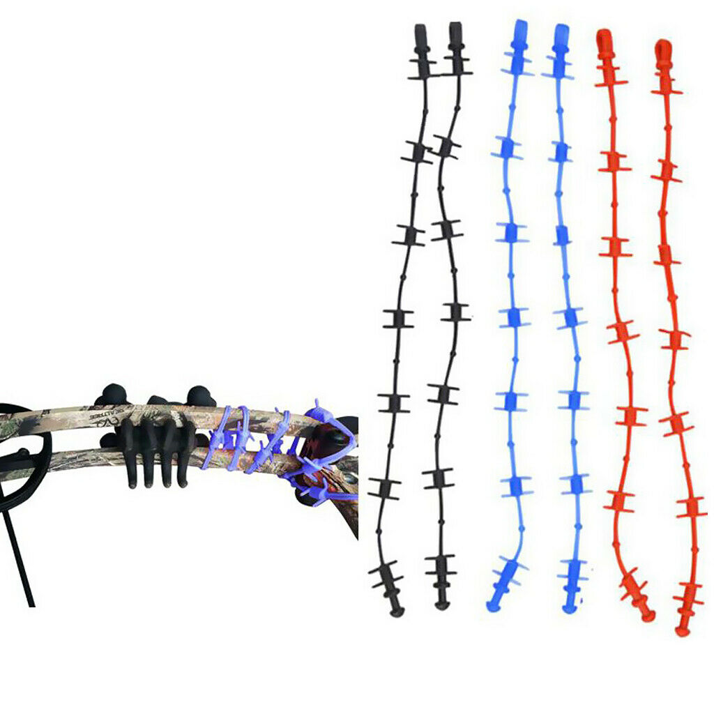 Bow String Waterproof Silencers Reduce String Noise Vibration Shock Absorber Red