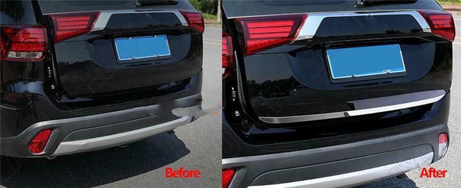 For 2013-2019 Mitsubishi Outlander Tailgate Rear Door Bottom Cover Molding Trim