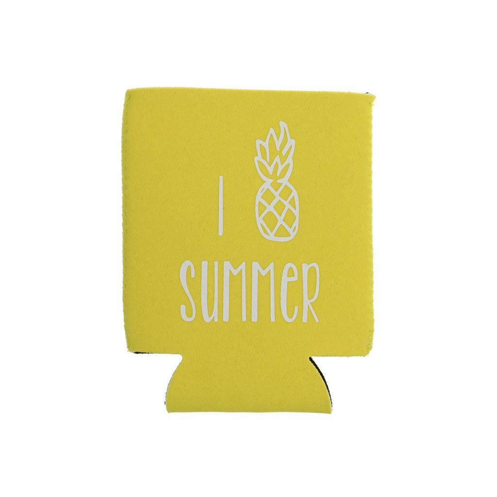 Tropical Summer   Beer Tin Can Cooler Sleeve Hawaiian Beach Favors