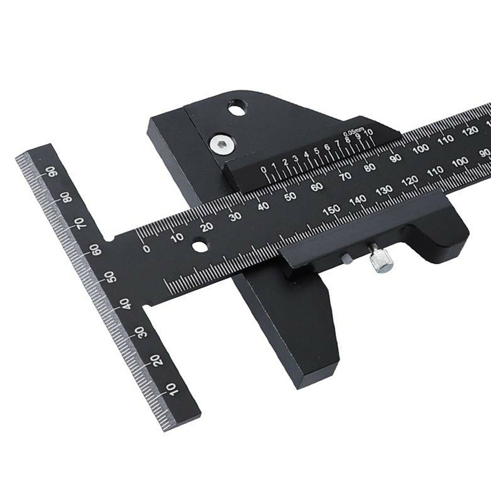 Precision Wood T Type Ruler Scribe Measurement Tool Wood Sliding