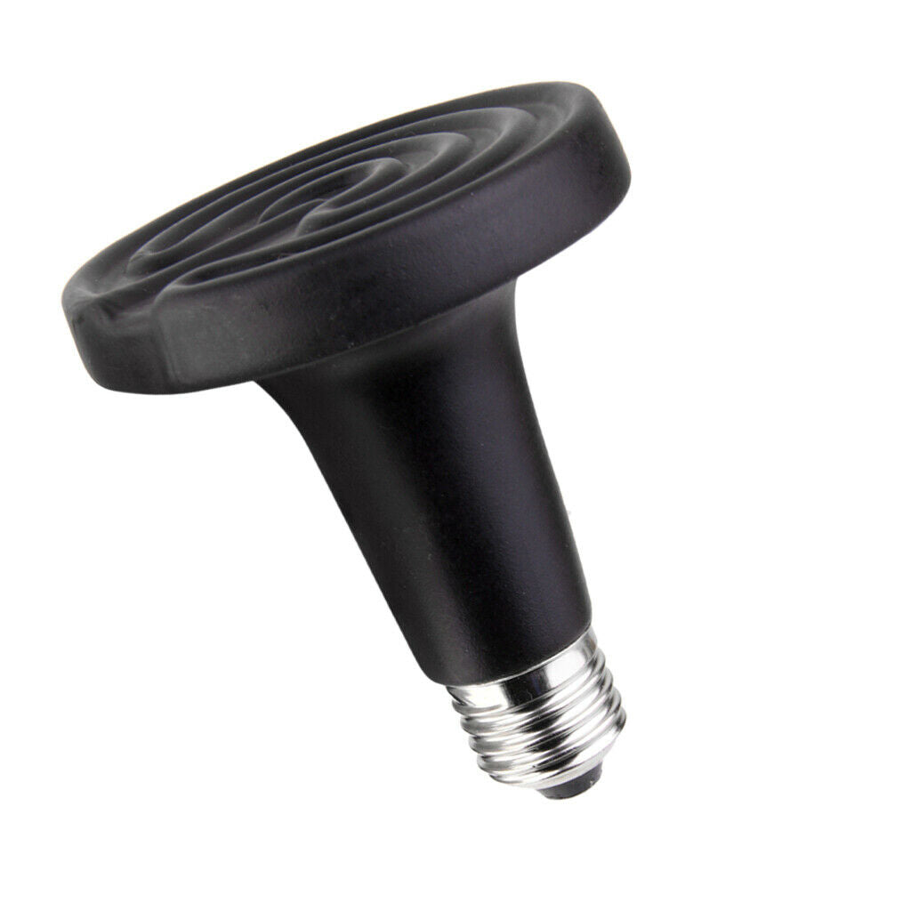 2 Pieces E27 Reptile Bulb Lamp Infrared  Heater Light 75w 50w
