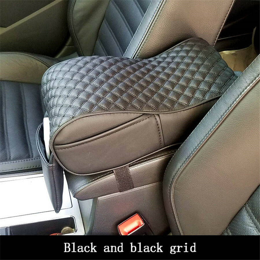 Universal Car Armrest Box Mats Black plaid Armrest Box Pad Armrest Armrest pad