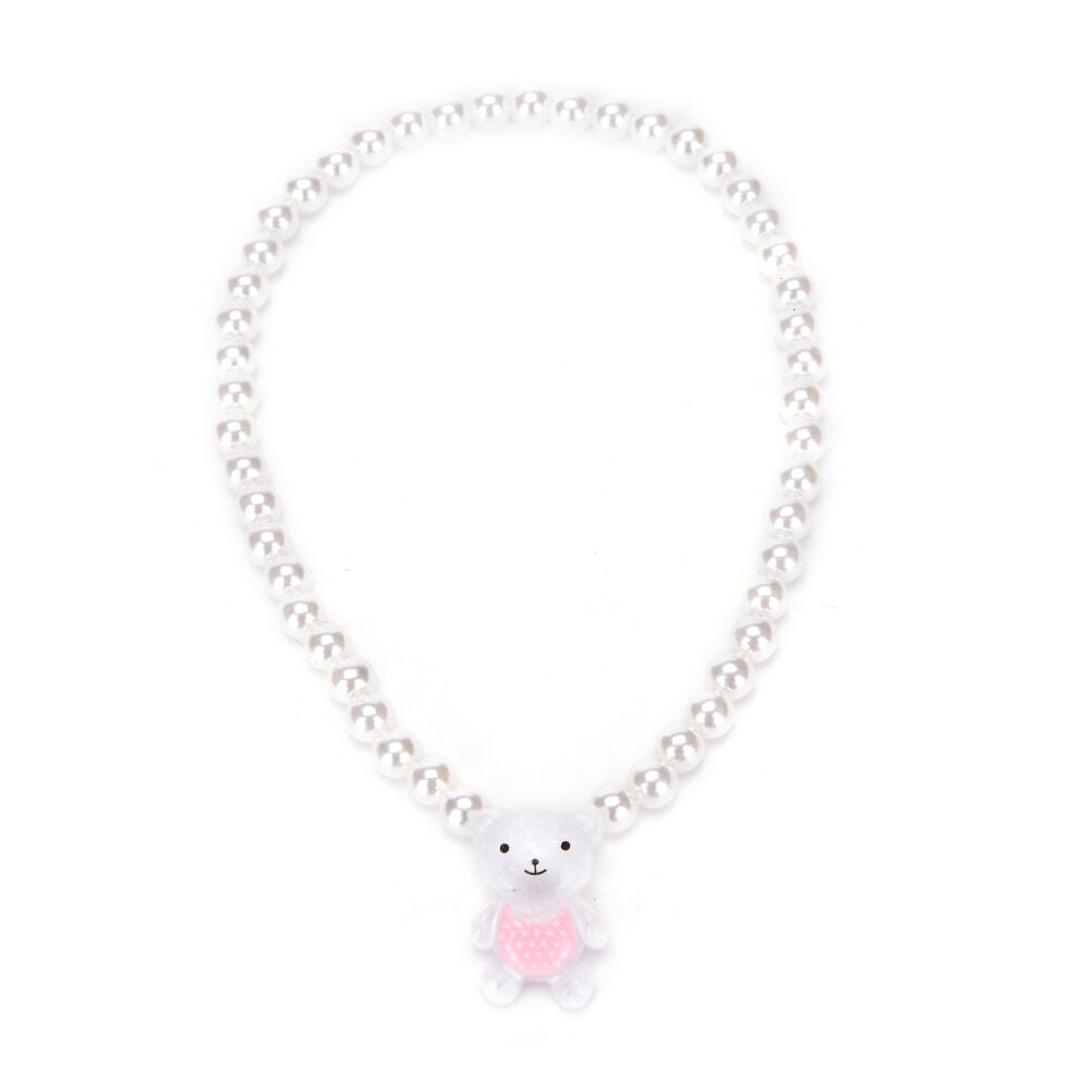 Children Girls Princess Baby Beads Necklace&Bracelet&Ring Set Jewelry Gif.l8