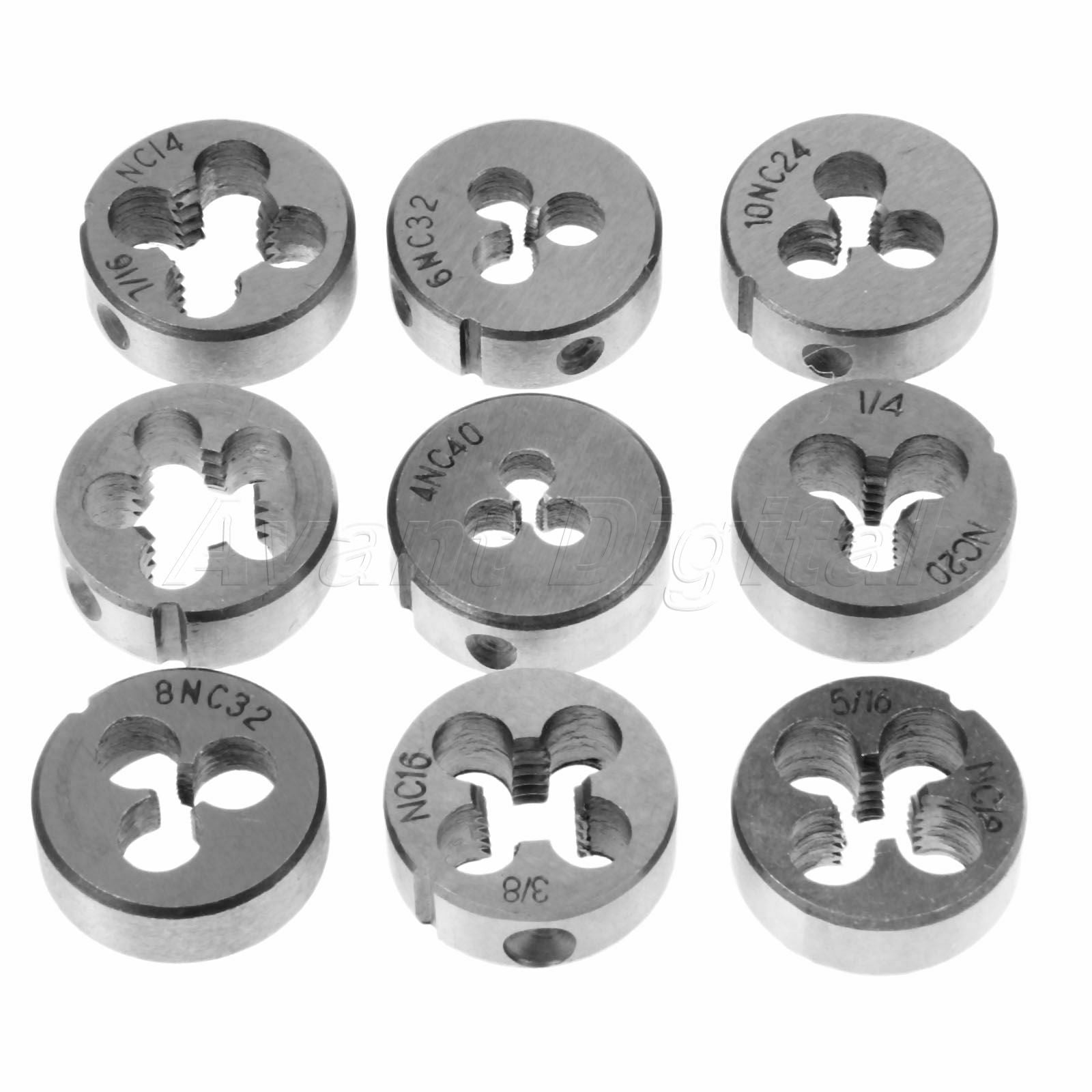 1 Set Woodworking Tool Kit Tapping Screw Tap & Threading Die & Wrench Holder