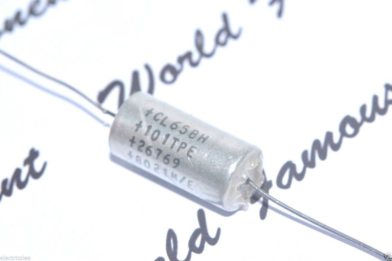 1pcs-Cornell Dubilier (CDE) 100uF 30V 101TPE CL65BH Axial Tantalum Capacitor