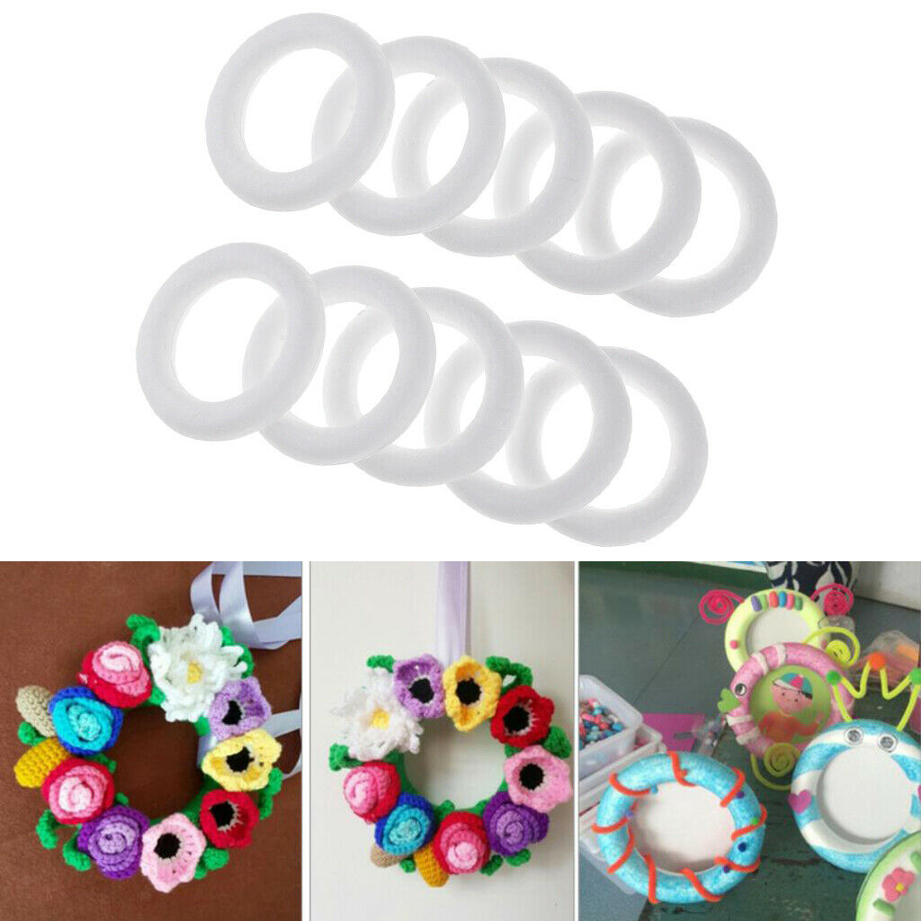 10pcs   11cm   Round   Circle   Styrofoam   Foam   for   Art   Craft   DIY