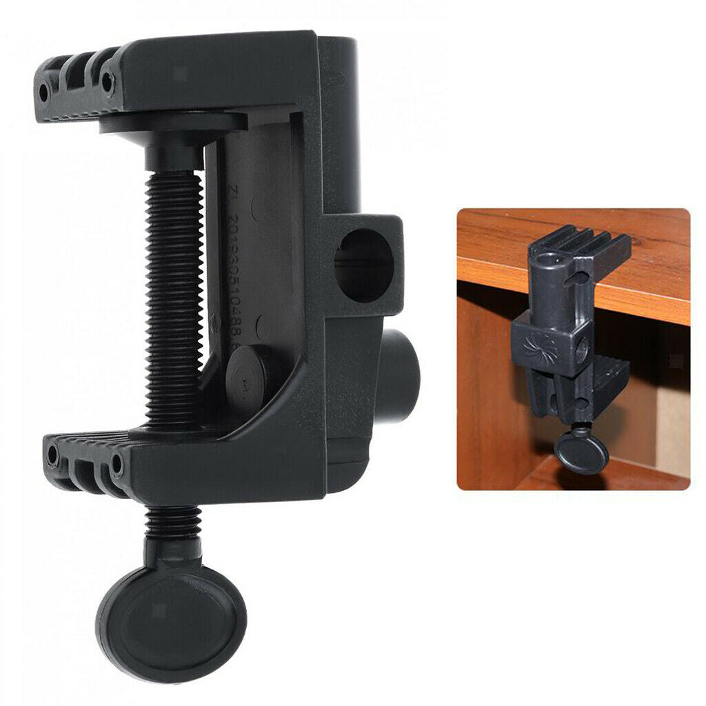 Universal C-Clamp Plastic Desk Mounting Clamp Stand for Magnifier Lamp