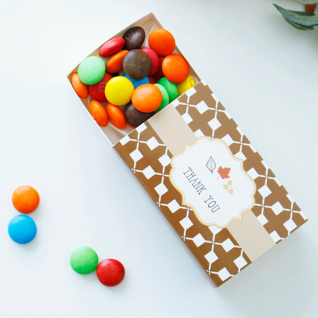 12Pcs Thank You Candy Gift Box Wedding Favor Boxes
