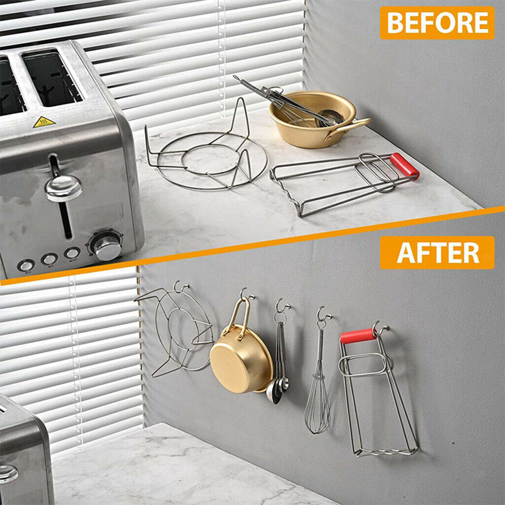 Cup Hook Kit 150 Pcs High quality Heavy Duty for Hanging Lights Kitchen