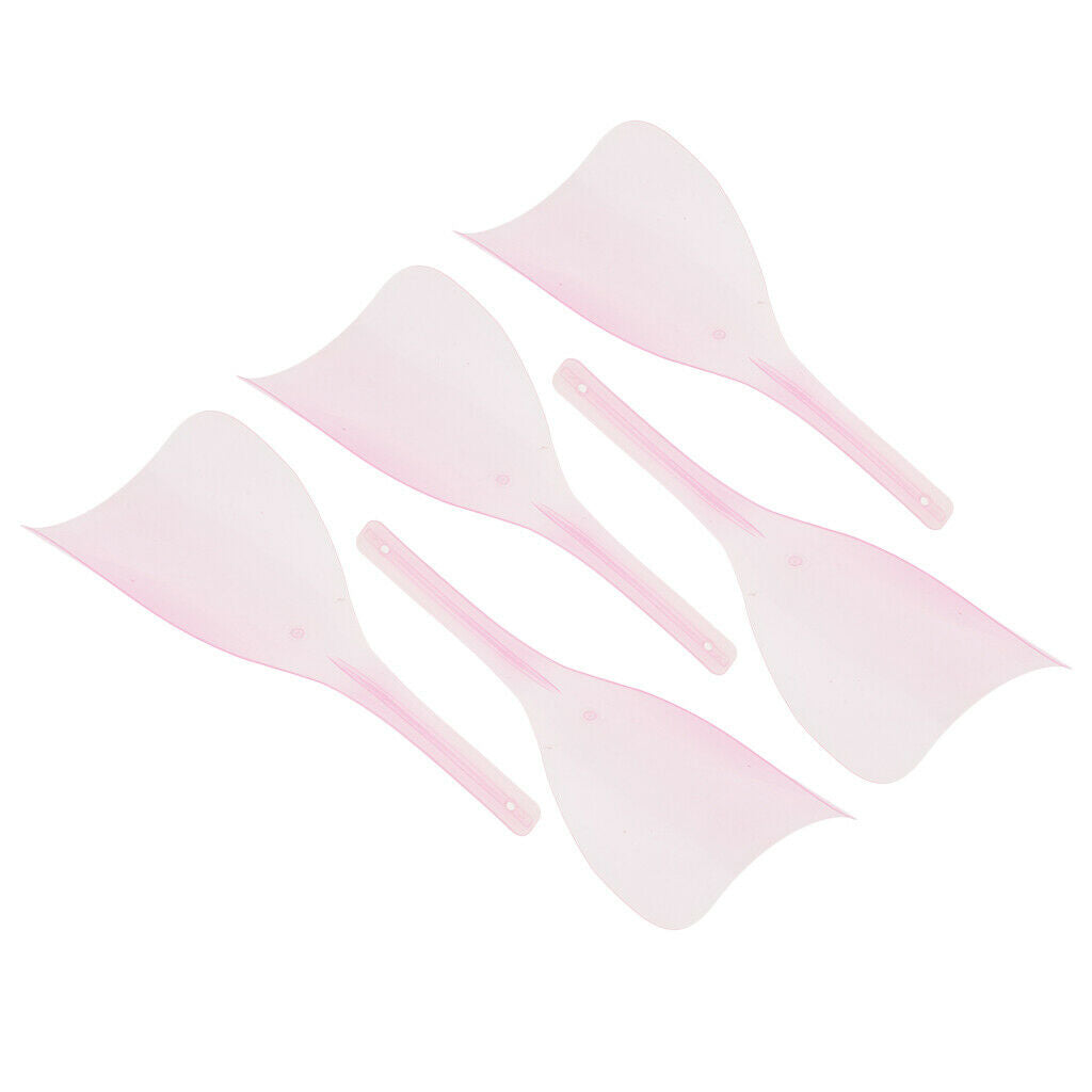 5 Pieces Plastic Barber Cutting Hairspray Masks Makeup Eyes Shields Pink