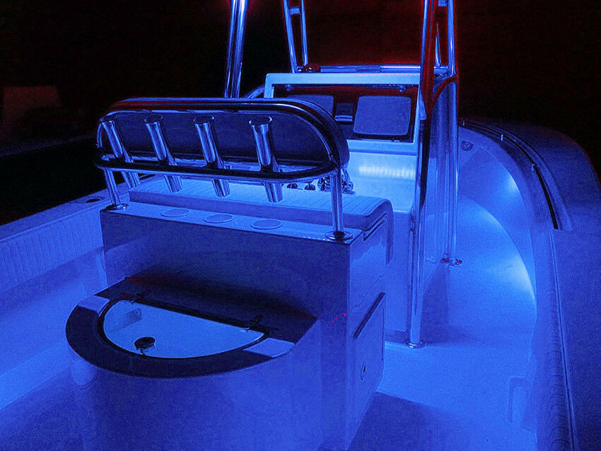 6PC Waterproof Marine Grade 12 volt Large  Blue LED Courtesy Lights