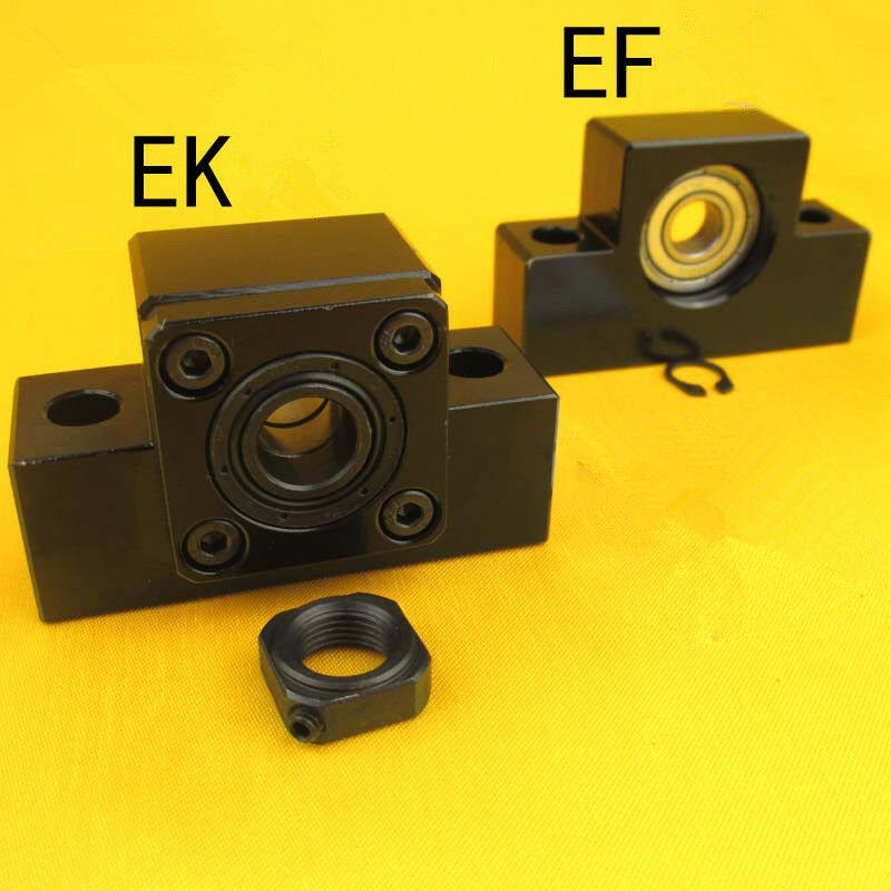 1PCS Ballscrew End Supports Set Aluminum One fixed side floated side lock nut