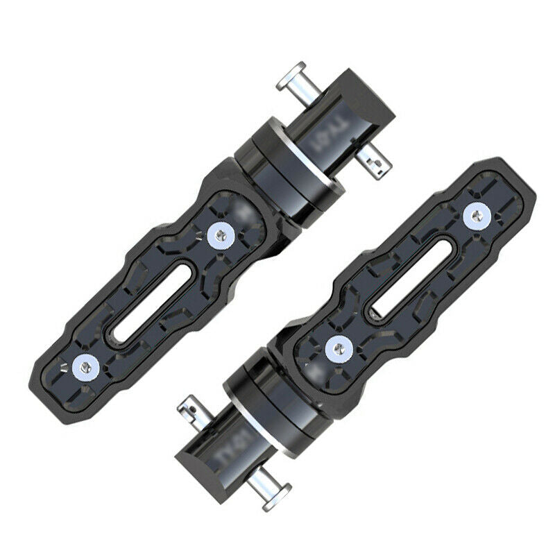 2PCS Aluminum Rear Motorcycle Motorbike Anti-Skid Widened Foot Rest Pedal Solid