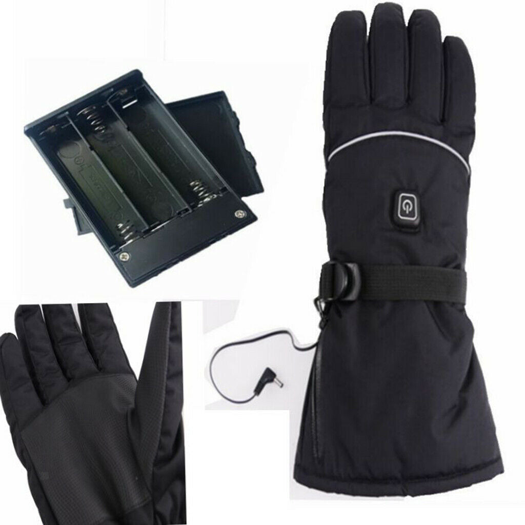 Electric Heated Gloves Mens Womens Winter Thermal Outdoor Sport Riding Skiing