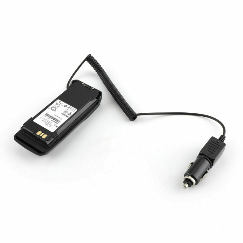 DC 12V/24V Car Charger Battery Eliminator Case For P8268 Two Way Radio BS5