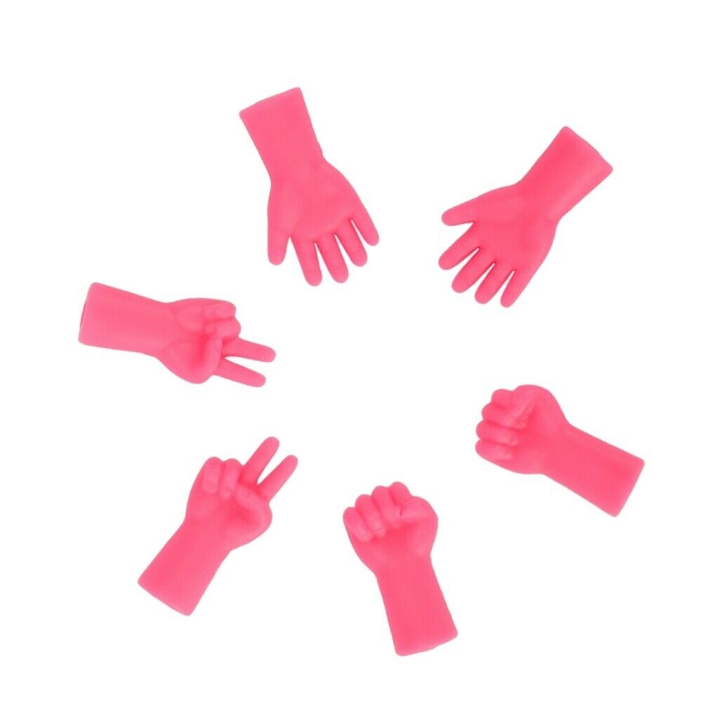 18 Pack Rubber Knitting Needles Point Stoppers Rock-Scissor-Paper 3 Colors