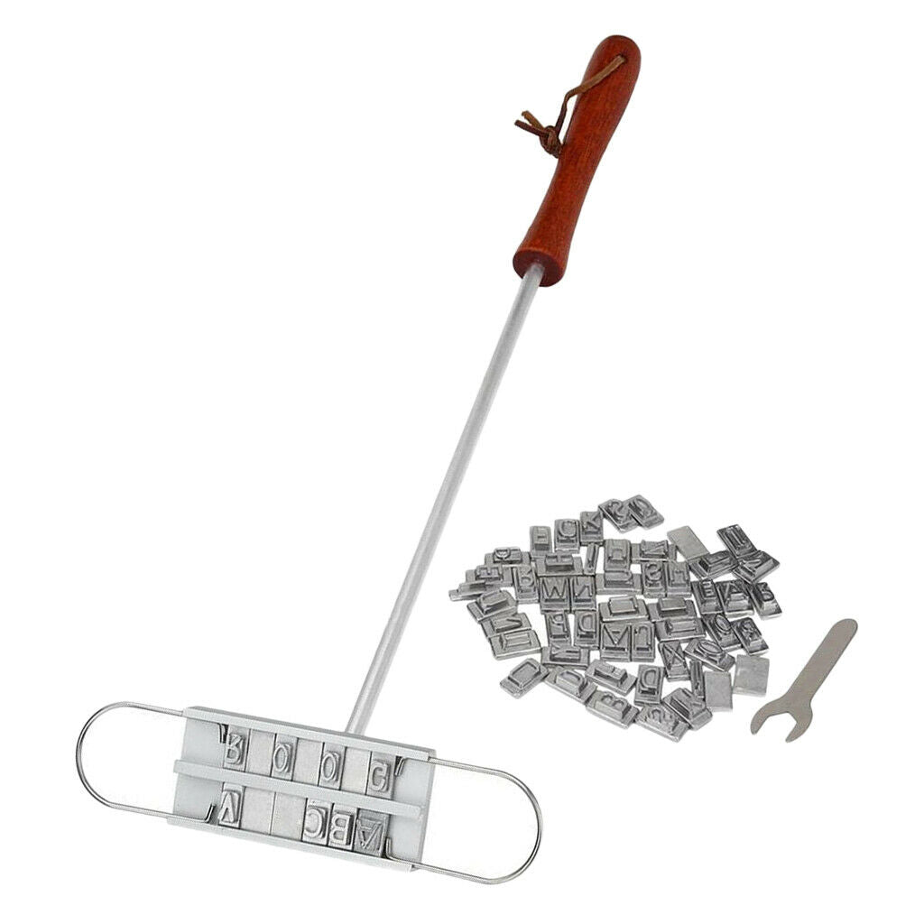 Custom BBQ Branding Metal - Set Of 55 Letters Stamps Garden Brand Meat Beef