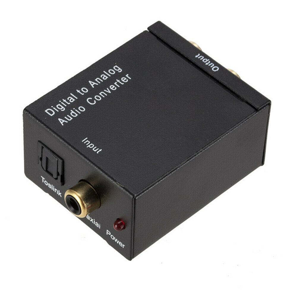 USB Fiber To Analog Audio Converter Dual Chip Decoder Adapter Digital Signal