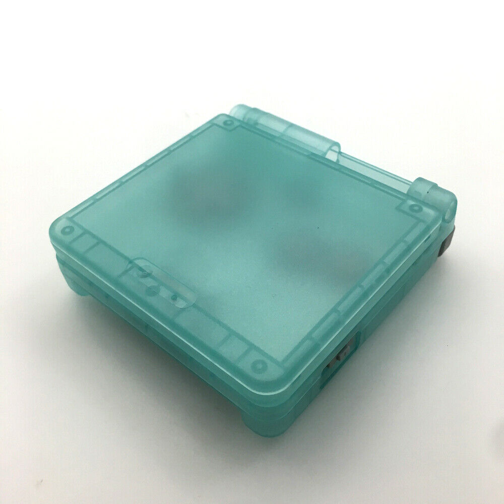Luminous Clear Green Housing Shell Cover Red Lens For Game Boy Advance SP GBA SP