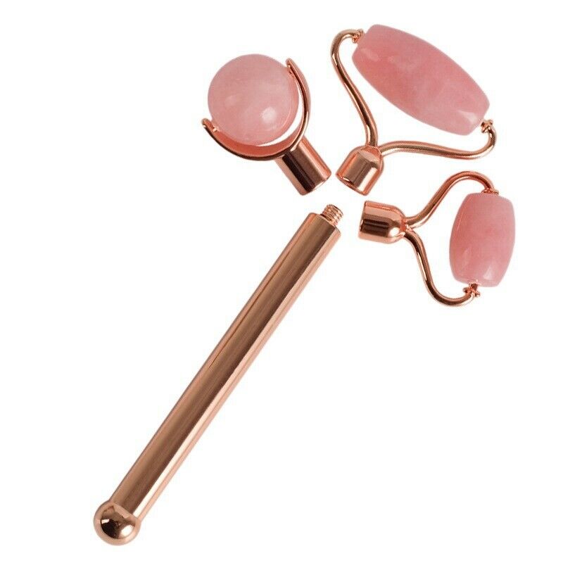 Jade Roller for 3 in 1 Face Roller Massager Quartz Roller Massager Skin TighQ7I2