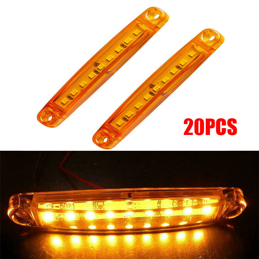 20Pcs 9 SMD LED Truck lights Universal Car Truck Bus Marker Light Waterproof