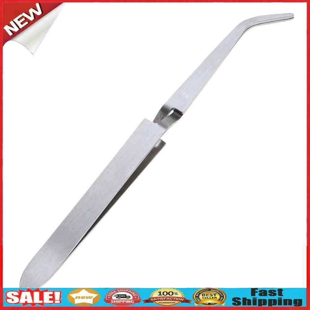 1pc Stainless Steel Nail Art Shaping Tweezer Clip for UV Gel Manicure Tool @