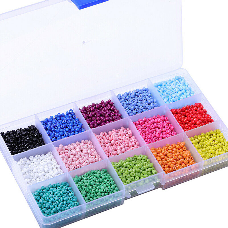 7500PCS Glass Small Beads 3mm Multi-Color Loose Beads Suitable For Fashion DBDA