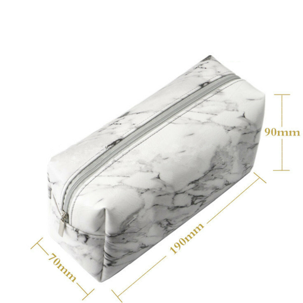 Fashion Marble Pattern Purse Box Travel Bag Makeup Cosmetic Bag Pencil Case Gift