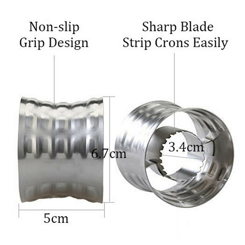 Corn Stripper Stainless Steel Corn Cob Peeler Slicer Circular Corn Cutter.l8