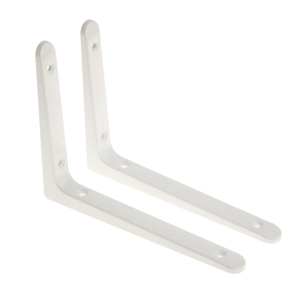 Pair Heavy Duty Wall Shelf Bracket Shelves Support Shelf Holder Supporter M