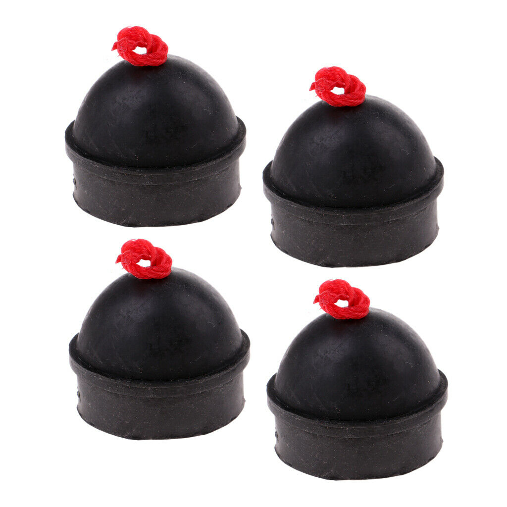 4x Pool Rubber Chalk Holder   Case Container with String for Billiard Snooker