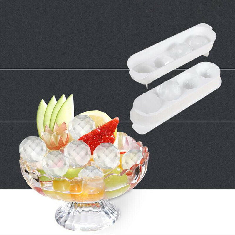 4 Cravity Round Ice Ball Maker Sphere Tray Plastic Mold Cube Summer Ice M.l8