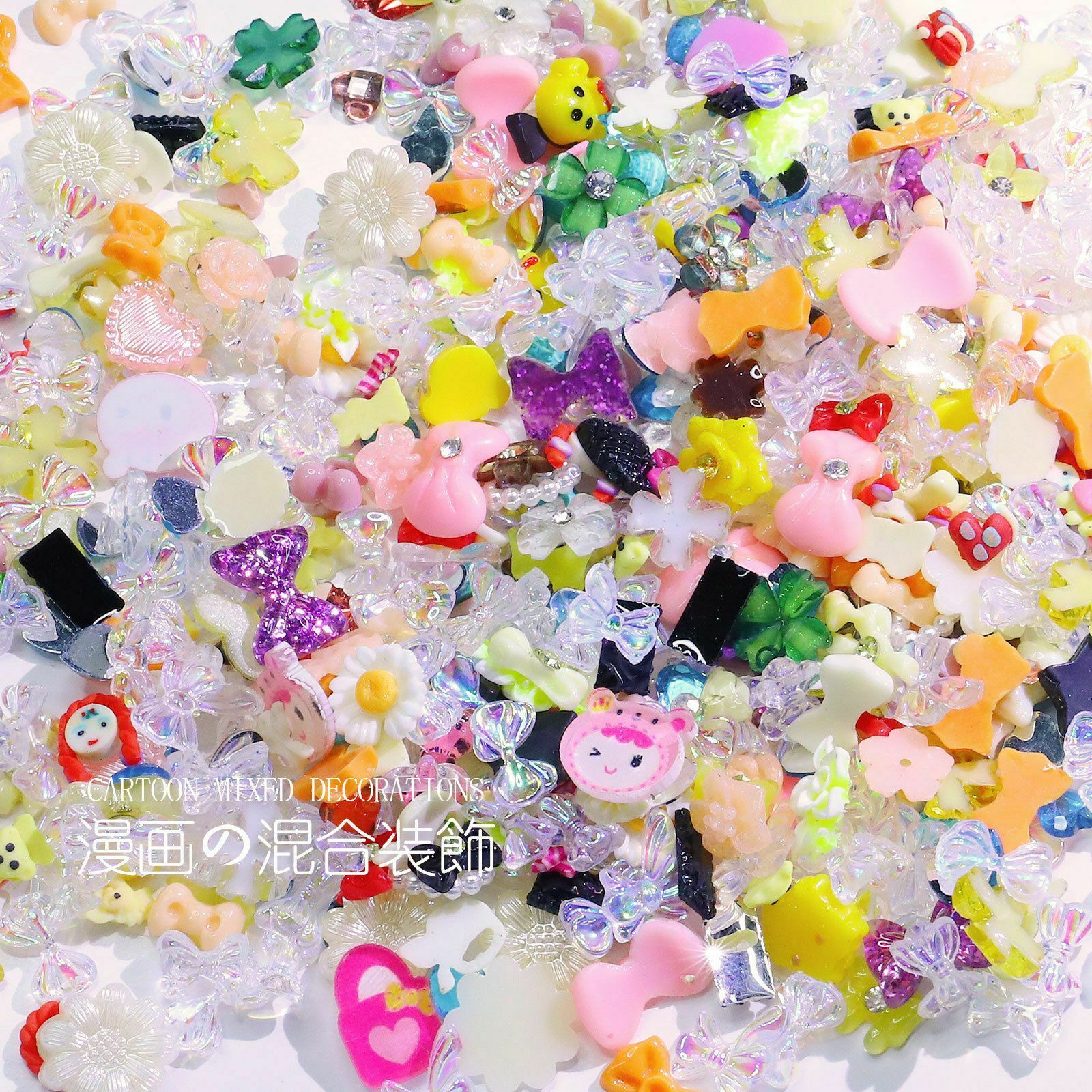 Butterfly Cute Candy Nail Art Decorations Nail Crystal Mix Styles Hollow Metal