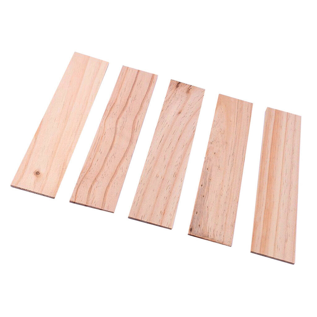 10PCS Natural Balsa Wood Veneer Plain Plate for Crafts Ship 250x50x3mm