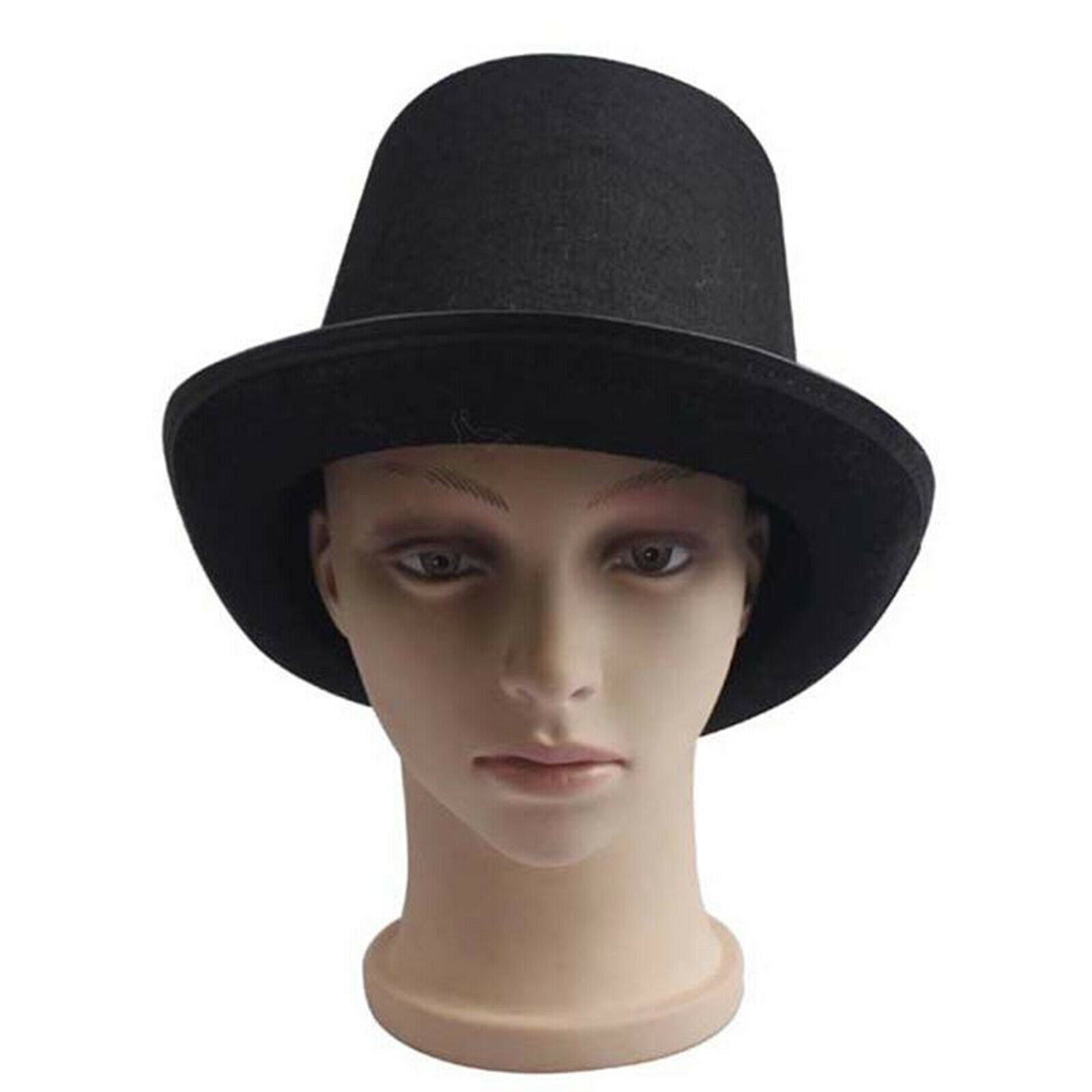 Black Magician Butler Top Hat Steampunk Costume Accessories Felt Party Hat