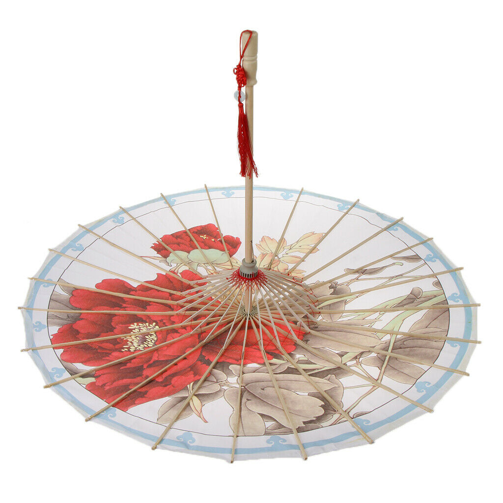 Chinese Style Art Oil Paper Umbrella Ceiling Decor Wedding Dance Umbrella G