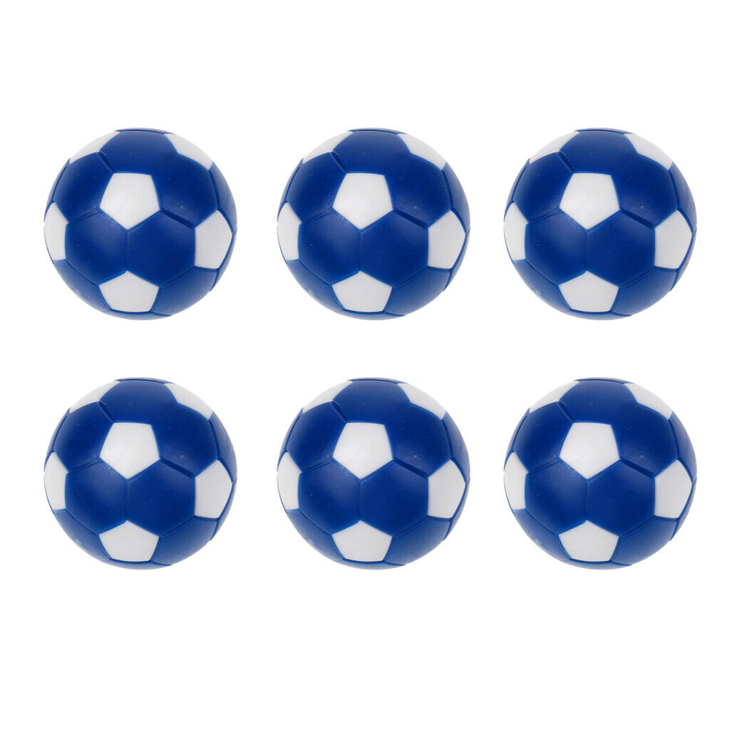 6 x 36mm Table Soccer Foosballs Mini Soccer Balls Replacement for Table Game