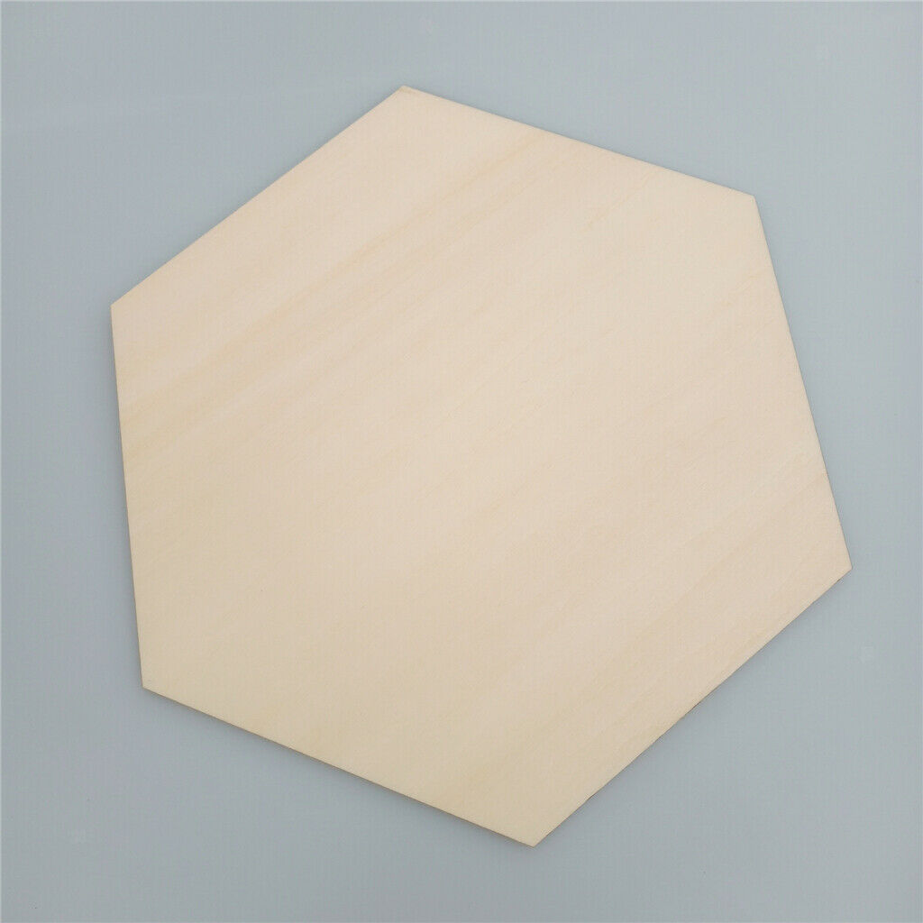 Blank Wooden Discs Cutout 3mm Thick for DIY Craft  Hexagon