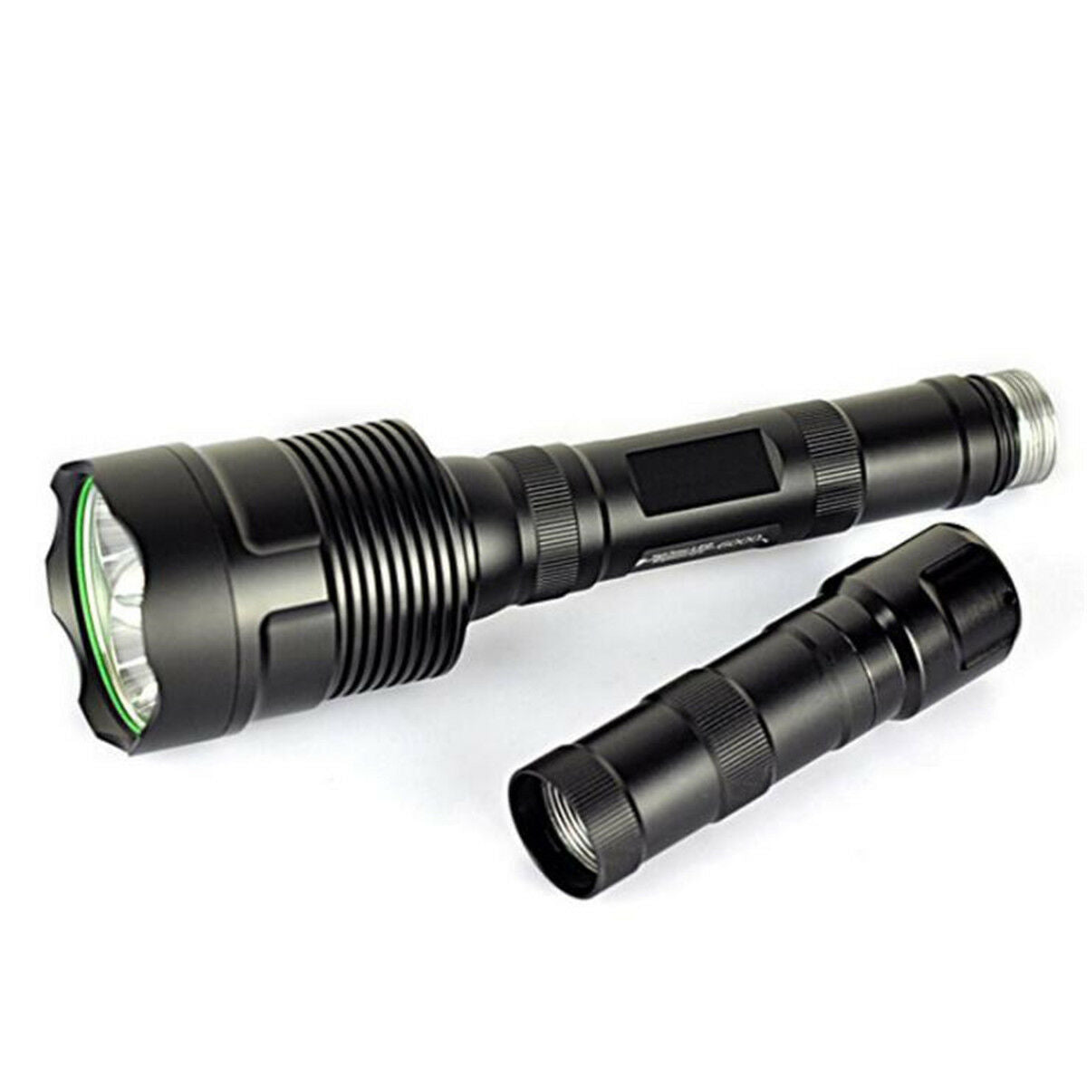 Black 18650 Battery Extension Tube For 1600 1200 3800LM Flashlight Torch