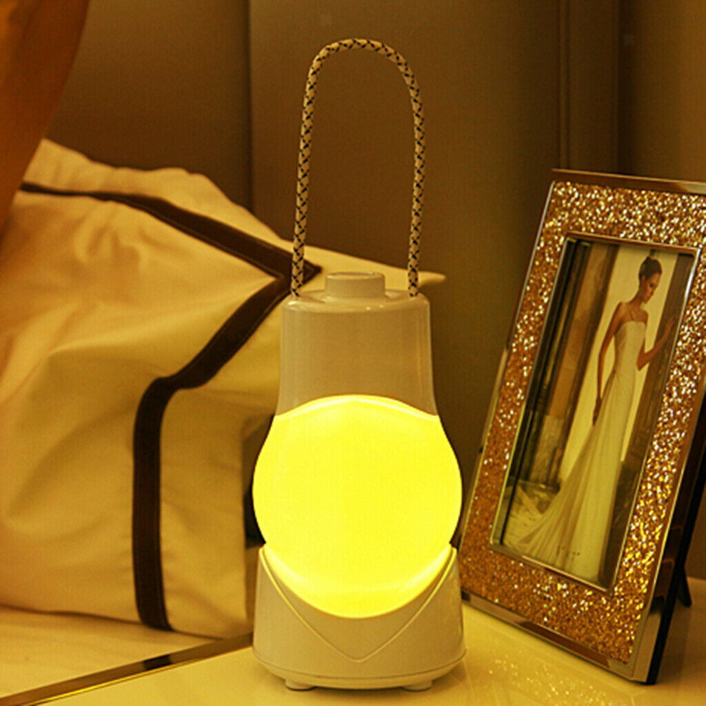 Creative Portable Night Light Bedside Table Night Lamp Decor Gifts Yellow