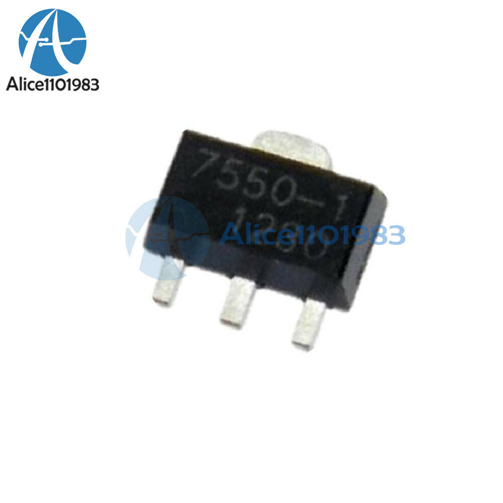 10PCS HT7550-1 0.1A 5V Low Dropout Voltage Regulator IC LDO SOT-89