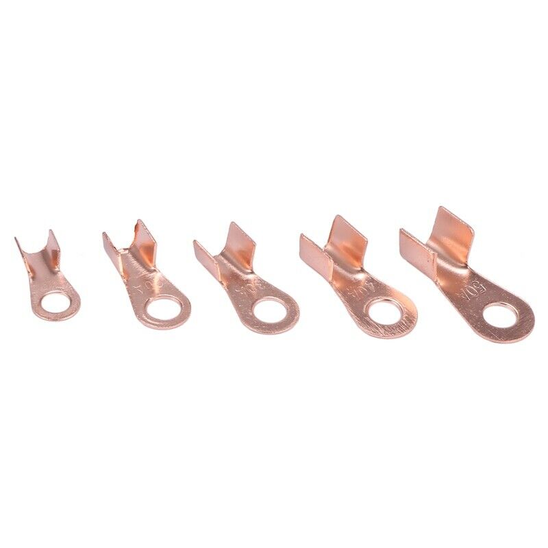 Open Barrel Copper  Lug Terminals Wire Crimp Connector Assortment Kit OT 10A 2Q8